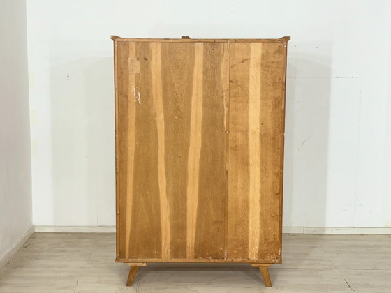 Image 1 of Armadio vintage anni '60 - rovere - armadio per biancheria dal design di metà secolo