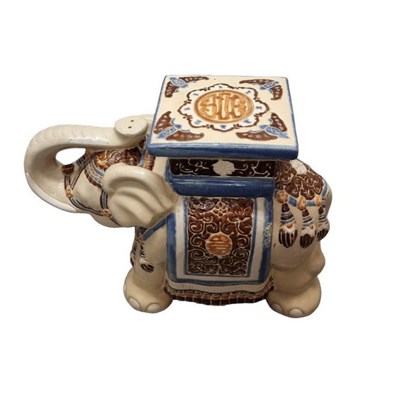 Image 1 of Vintage elephant plant table