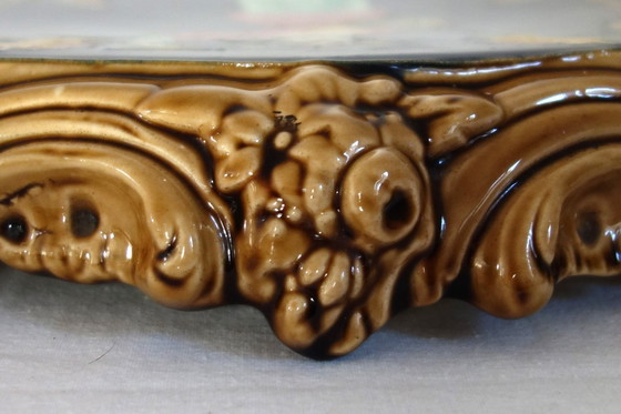 Image 1 of Sottopentola Longchamp art nouveau dei primi del Novecento in terracotta