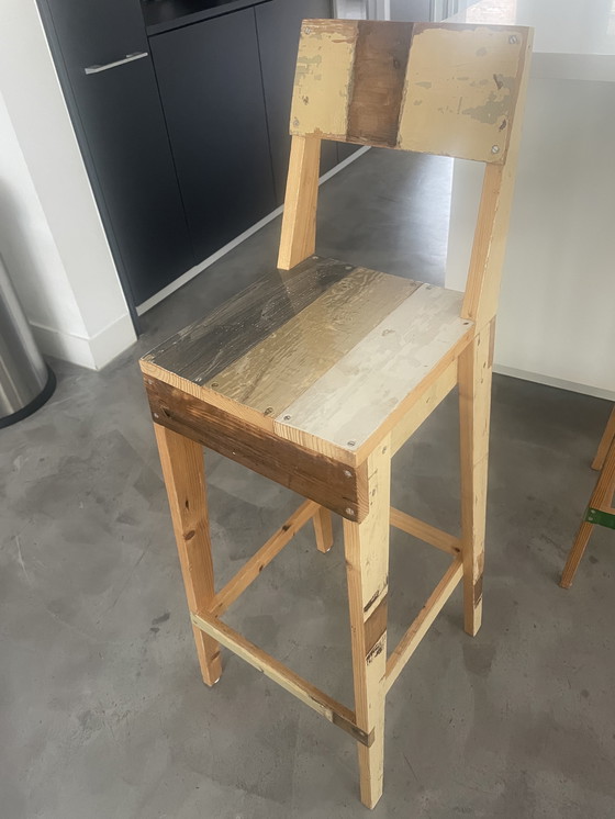 Image 1 of 4x Piet Hein Eek bar stools