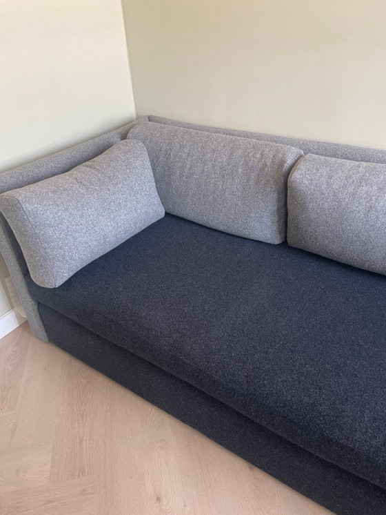 Image 1 of Divano HAY Hackney a 3 posti; tessuto Kvadrat Divina grigio e antracite