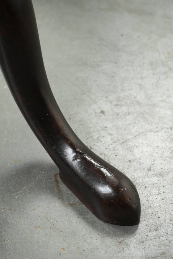 Image 1 of Charmante antieke Engelse ronde bijzet/ wijntafel uit eind 18e/ begin 19e eeuw met een prachtige diep en warm patina