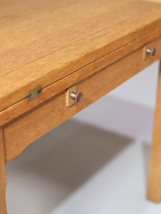 Image 1 of Folding Coffee Table Oak Danish Vintage