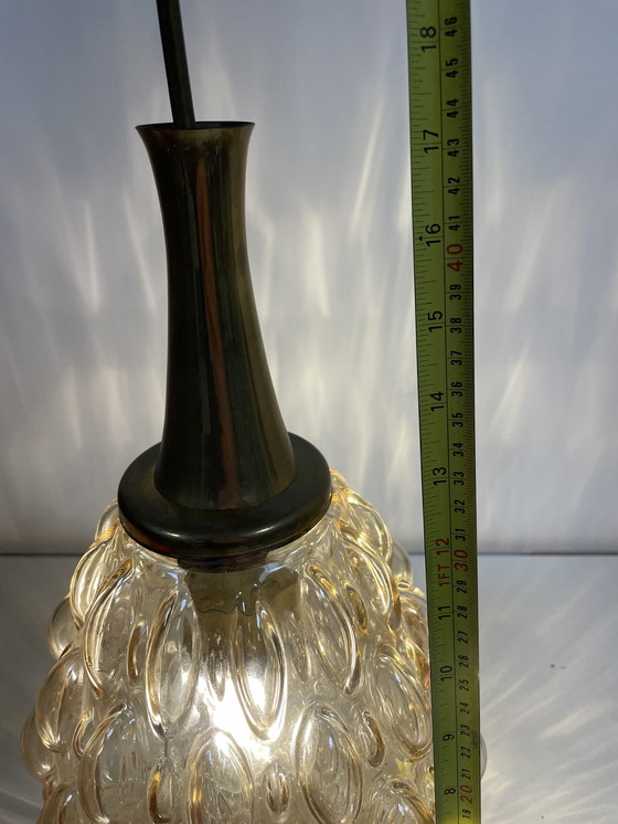 Image 1 of Bubble Round glass pendant lamp 1960s Glashutte Limburg, Helena Tynell