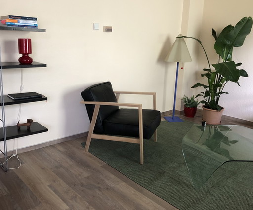 Andersen LC1 Lounge Chair Design High-Quality Leather Black