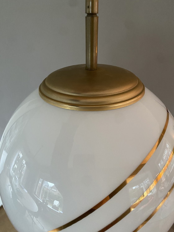 Image 1 of Art Deco Lakro Amstelveen Hanglamp Melkglas