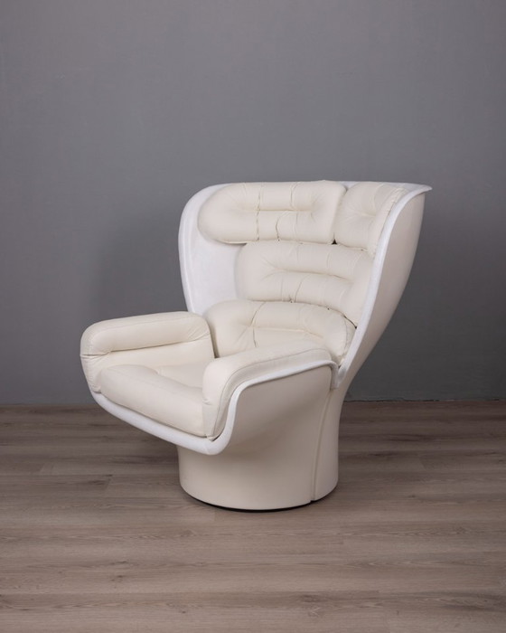 Image 1 of VINTAGE SWIVEL ARMCHAIR FROM THE 1960S, ELDA MODEL DESIGNED BY JOE COLOMBO FOR COMFORT