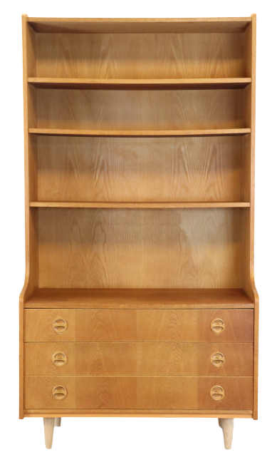 Hohes Bücherregal „Ringkobing“, dänischer Vintage-Stil