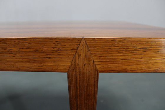 Image 1 of Mid-century Danish Haslev Mobelsnedkeri Coffee Table, Ceramic Tile Inlay, circa 1960s