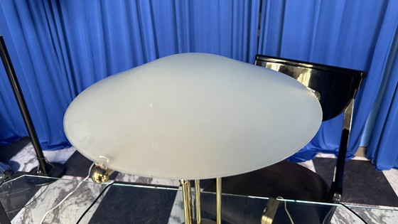 Image 1 of Lampe de table vintage 90s postmoderne or 80s Memphis Art Déco