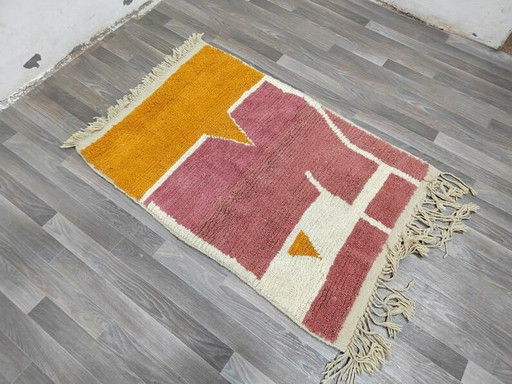 Alfombra bereber tradicional hecha a mano de pura lana de 1,5/2,5 m – Aime Té, vloerkleden en tapijten, Wool (photo 2 of 9)