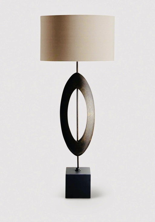 Porta Romana Sculpted Manhattan Large table lamp set 2 pieces