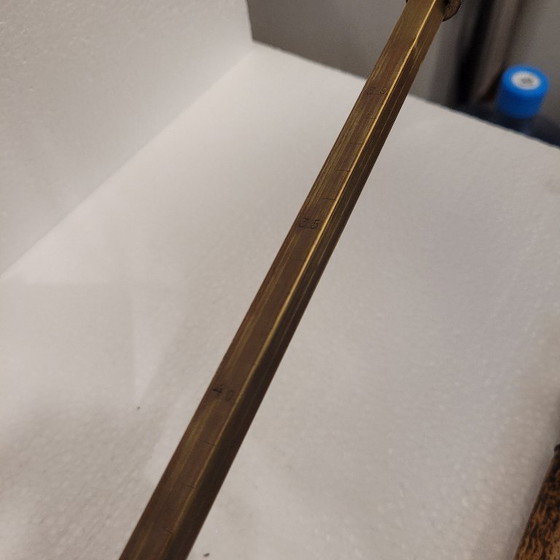 Image 1 of Bastón con medidor de caballos en bambú, contera metálica, p. s. XX – Francia