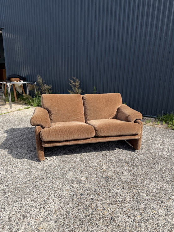 B&B Italia Tweezits Bank Bruin – 2 zitsbanken, Textile, Vintage (photo 7 of 17)