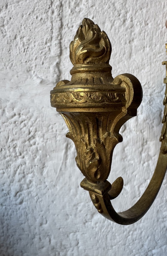 Image 1 of Louis XVI vergoldete Bronze-Raffhalter