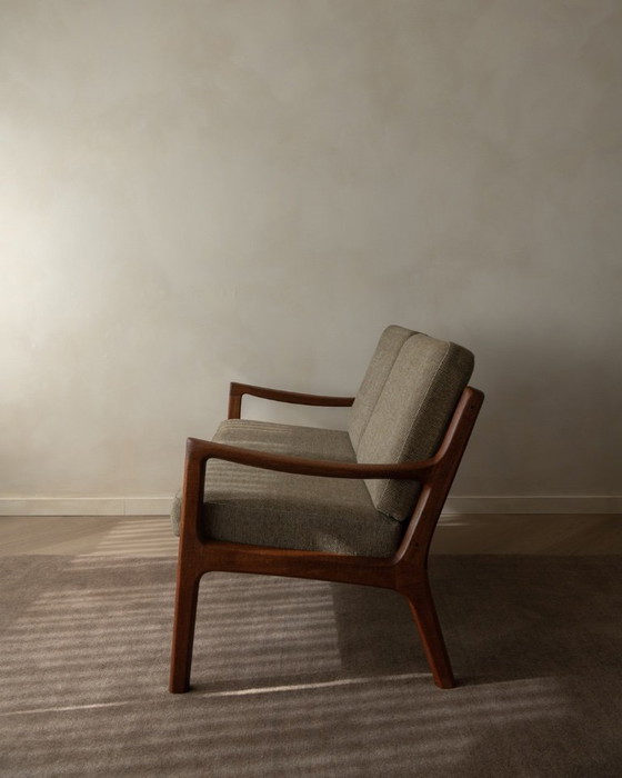 Image 1 of Canapé deux places Senator vintage par Ole Wanscher pour Cado | Structure en teck danois | Revêtement d'origine | Années 1960