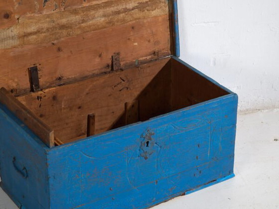 Antique blue chest (c.1920) #40 – Chest of drawers (photo 17 of 40)