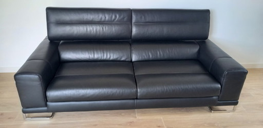Canapé cuir 3 places Roche Bobois.