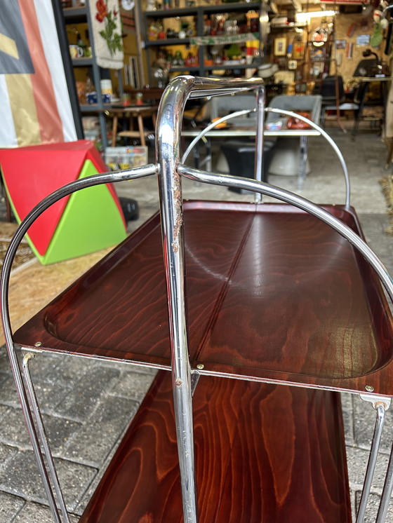 Image 1 of Chariot de service/meuble mural Gerlinol vintage années 60/70