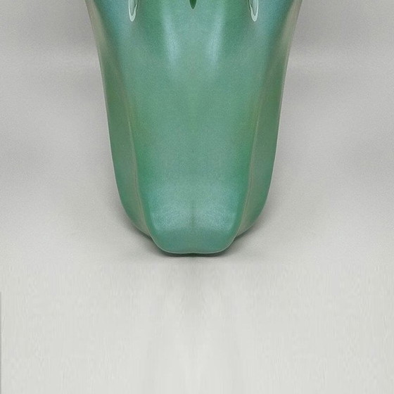 Image 1 of 1970s Exquisite "Fazzoletto" Murano Glass Vase by Dogi. Made in Italy