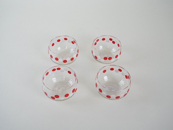 Image 1 of Set di ciotole in vetro, design italiano, anni '80, made in Italy