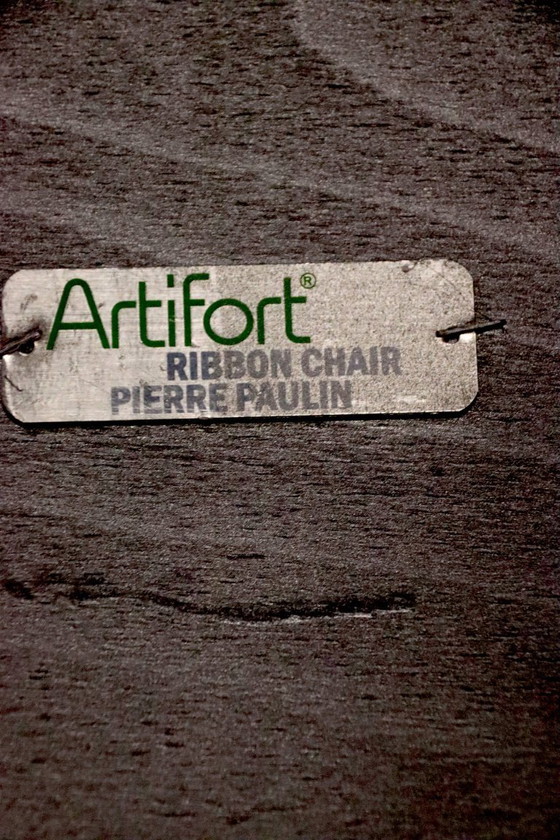 Image 1 of Artifort - F582 - Ribbon Chair + Ottoman - Pierre Paulin - 1990s