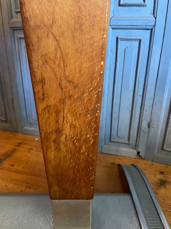 Bistro Café Tisch Art Deco 1930 Französisch – Beistelltische, Holz (photo 11 of 25)