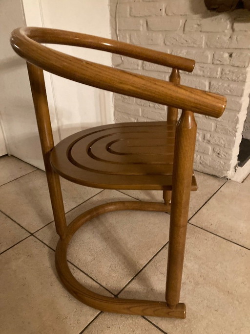 6x design eetkamer stoelen hout 