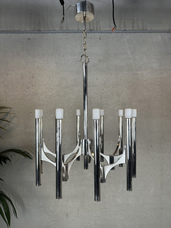 Image 1 of XL Vintage design ‘Orbit’ chandelier - Sciolari