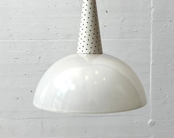 Image 1 of Hanglamp van Mathieu Matégot voor Holophane, Frankrijk, begin jaren 50.