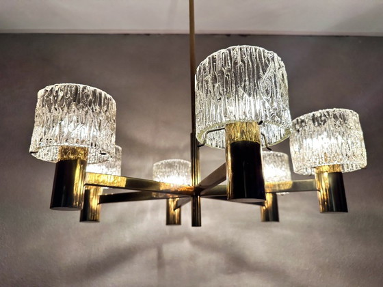 Vintage Kalmar Hanglamp – Kroonluchters, Glass, Brass (photo 2 of 10)