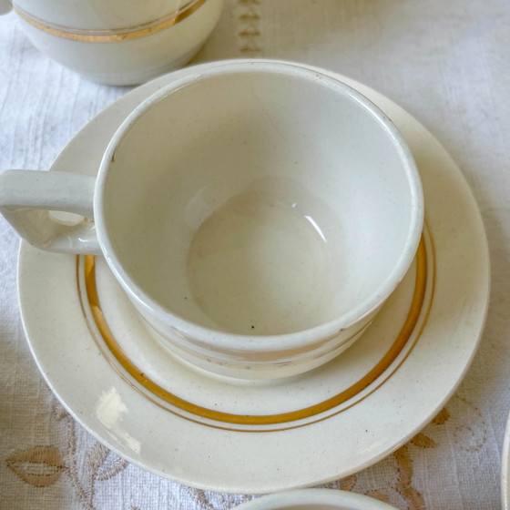 St Amand 10-persoons Koffieservies – Vintage Wit en Goud Porselein – Porcelain (photo 8 of 14)