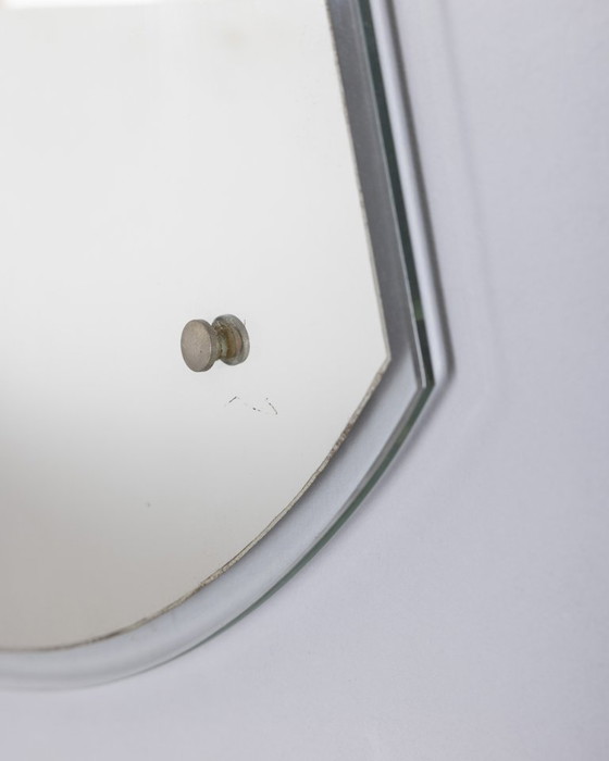 Image 1 of Specchio a goccia da parete vintage anni 60 in vetro design Italiano