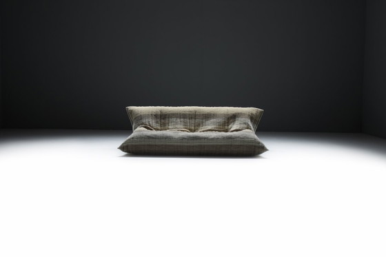Image 1 of Prachtige YOKO + poef in nieuwe Jacquard wollen stof - Michel Ducaroy - Ligne Roset