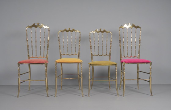 Image 1 of Set of 4 Chiavari Chairs, Italy, 1960s