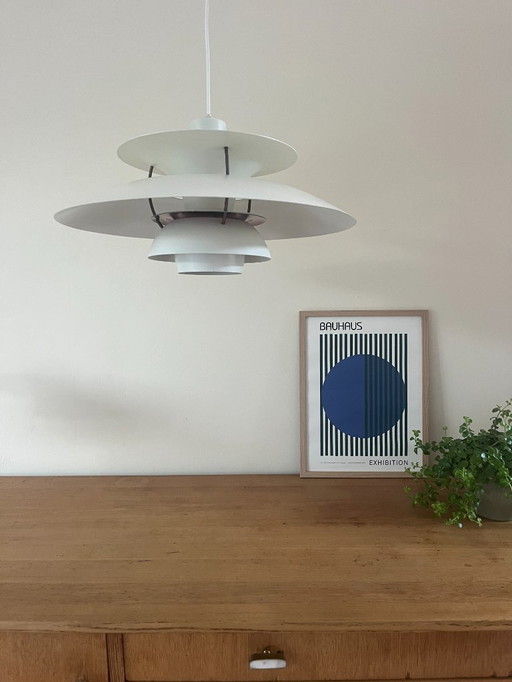 Vintage Louis Poulsen PH5 - Poul Henningsen - zeer goede staat - koperen details