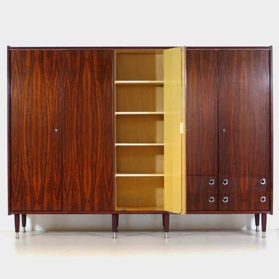 Image 1 of Large vintage 5-door mid-century design closet, 1960s