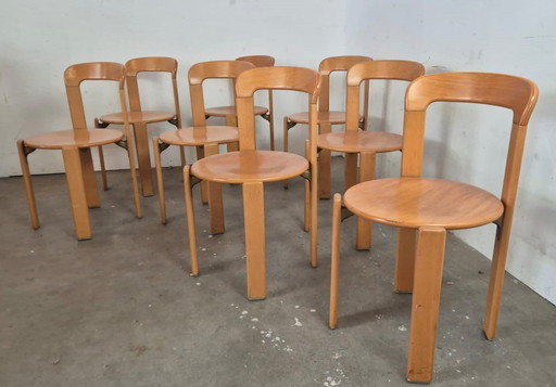 Chaises empilables vintage de Bruno Rey