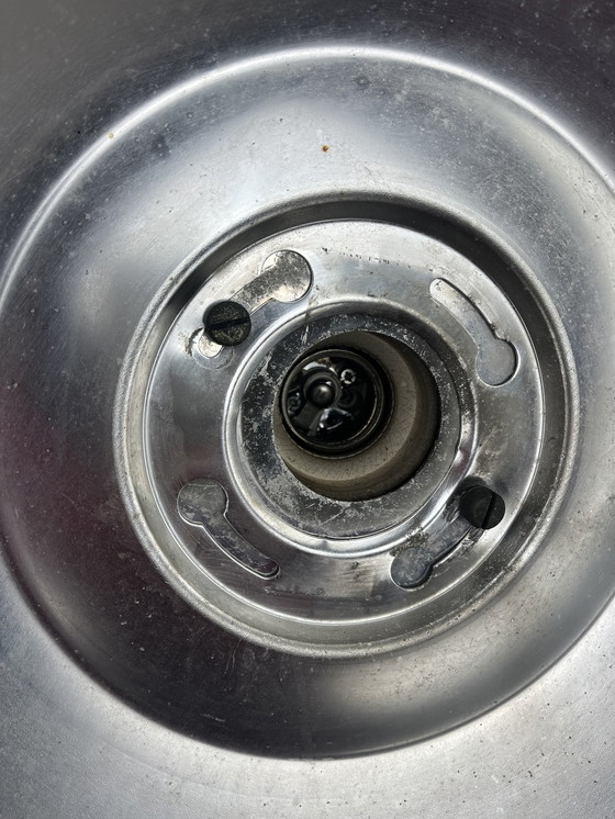 Image 1 of Rare Osram HQL industrial pendant light with large aluminum reflector, 53cm