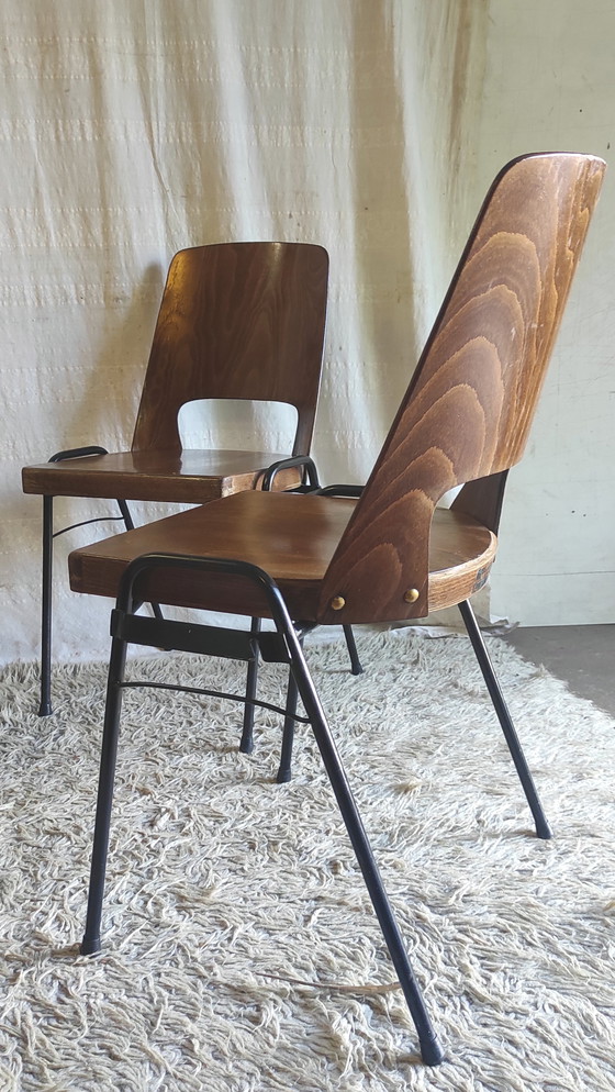 Baumann "Manathan" chairs - 1960s/70s – Dining chairs, Wood (photo 8 of 11)