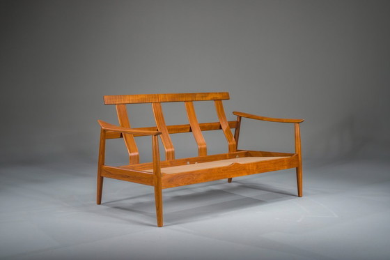 Image 1 of Deense moderne zitset in teakhout van Arne Vodder voor France & Søn, jaren 60, set van 3