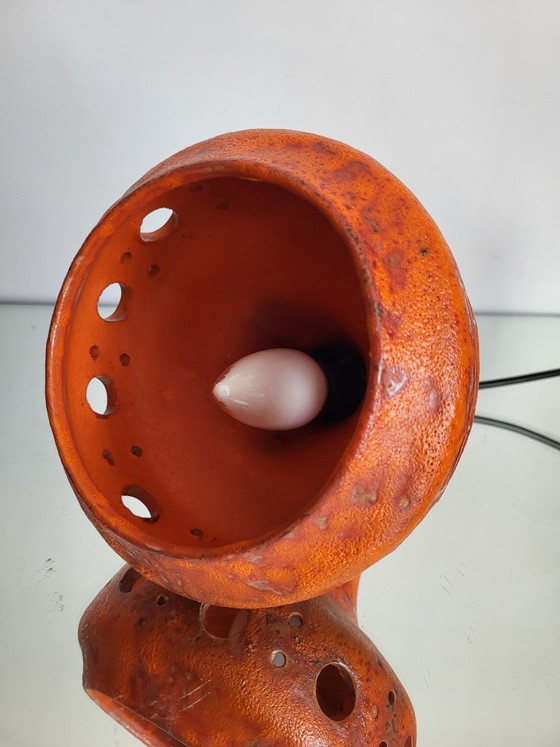 Image 1 of Lampada a sospensione Fat Lava in ceramica, tonalità arancioni, anni '50