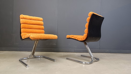 Image 1 of Space Age Esszimmerstühle, Satz von 6, 1970er Jahre