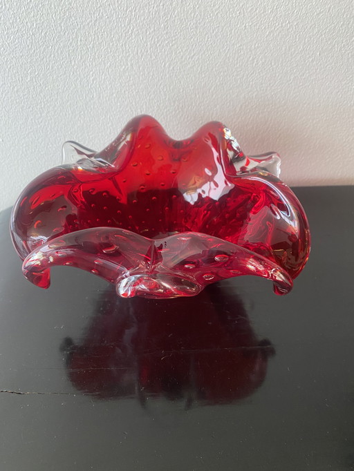 Vide poche Cendrier Vintage de Murano par Sommerso