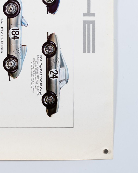 Image 1 of Porsche Rennwagen 1953-1974 – 1977 – Poster originale Porsche vintage di Ken Rush – Vintage Motorsport – 76x102 cm