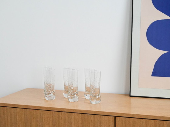 Image 1 of Sechs Gläser, italienisches Design, 1970er Jahre, hergestellt in Italien