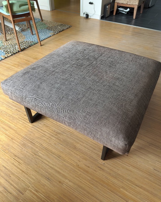 Image 1 of Busnelli BLUMUN Sofa + Pouf, Christophe Pillet, italienisches Design, Bronzesockel