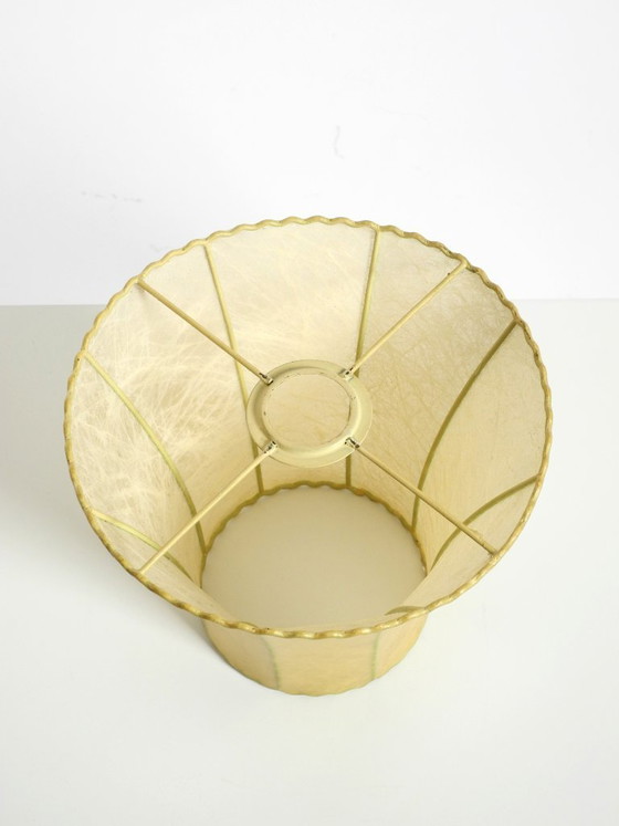 Beautiful 1960s Orange Ceramic Table Lamp With Cocoon Shade | Made in Italy (photo 16 of 20)