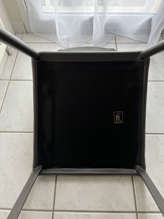 Image 1 of 6 Ligne Roset leather dining chairs