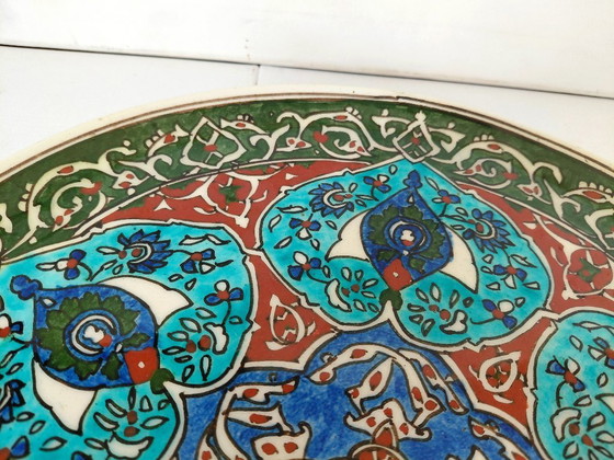 Piatto da parete in ceramica turca, Kütahya (Özen Çini) Vintage anni '70 – Decorazioni murali (photo 13 of 13)